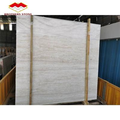 China Modern Turkish Polished White Travertine Tiles 30x30 In Canton for sale