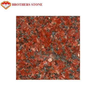 China Traditional Polished High India Ruby Red Granite Slabs Prices For Floor Stairs for sale