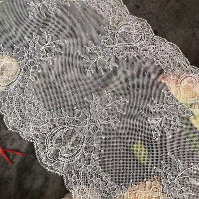 China New high quality manufacturers clothing underwear accessories 90% nylon elastic high quality 23.5 cm, 10%spandex lace trim for sale