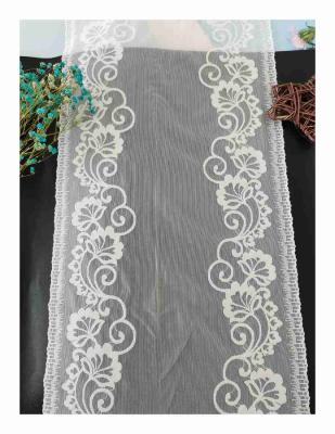 China New Design High Quality Durable Water Soluble NONE-ELASTIC Border Trimming French Nylon Lace Trim for sale