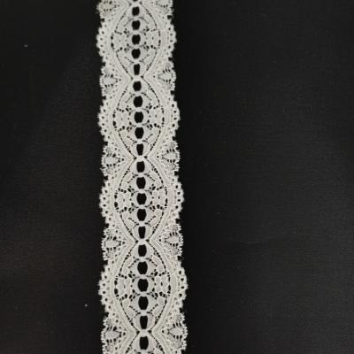 China Elasticity 4.5cm wholesale lace fancy knitted elastic strap for pants underwear dress skirt accessories elastic lace for sale