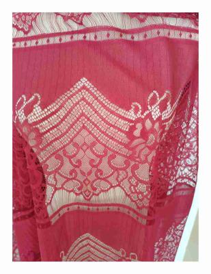 China Other Customized New Products Cheap Custom Elastic Color Lace 2021 100%nylon Fabric for sale