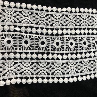 China Wholesale Water Soluble Fancy Embroidery Lace Trim For Ladies' bridals garment-13.5CM for sale