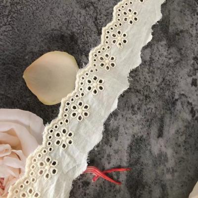 China Chemical Decoration Ladies' Viable Flower Lace Chicken Lace Dress 100% Cotton Lace Dress for sale