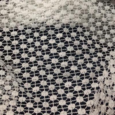 China 120CM water soluble 100% polyester embroidery lace fabrics for ladies' garment for sale