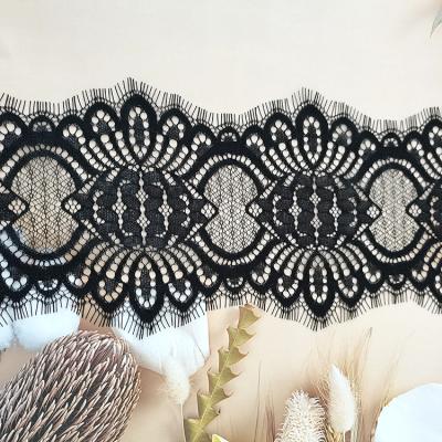 China Wholesale China embroidery eyelash lace eyelash lace trim lingerie wedding decoration diy knitted fragile lace for sale