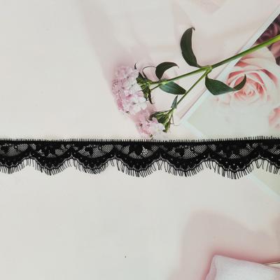 China Wholesaler Elastic Wedding Veil Costume Decoration Lace Trim Eyelash Lace Trim Wedding Dress Shrink-resistant for sale