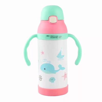 China Wholesale Personalized Business Vacuum Thermos Stainless Steel Kids Water Bottle With Straw for sale