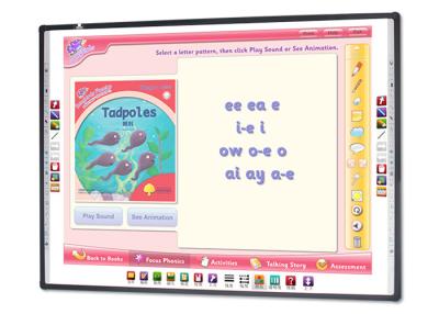 China Aluminum Alloy Frame School Interactive Board , Electromagnetic Pen Touch Screen Panels for sale