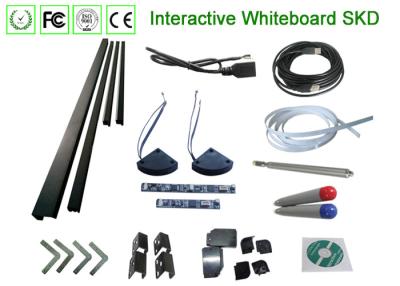 China Dual Touch Wall Mounted Interactive Whiteboard SKD Kit For School Teaching for sale