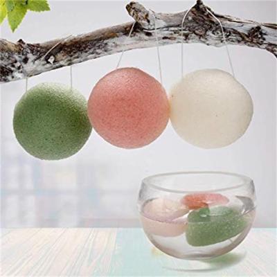 China All natural factory direct sales custom made soft and skin-friendly half ball shape konjac cleansing sponge for sale