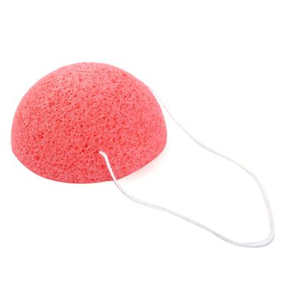 China 2021 All Natural Wholesale 2-Piece Set Shape Private Label Half Ball Konjac Sponge Kit for sale