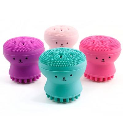 China Small Beauty Skin Care Washing Silicone Cute Face Remover DEEP CLEANING Cleaning Brush for sale