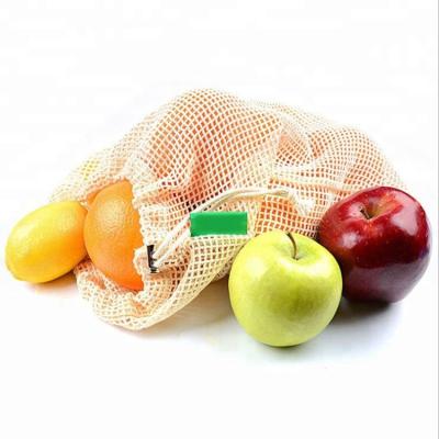 China Ambient Food Mesh Wax Apple Mandarin Cotton Made To Order Mesh Fruit Bag for sale