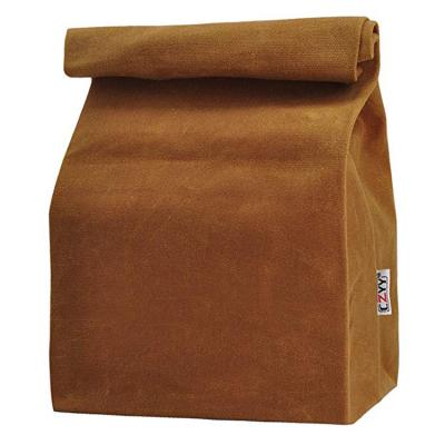 China Hot Selling Eco - Friendly Reusable Insulated Food Small Gifts Waxed Waterproof Canvas Bag for sale