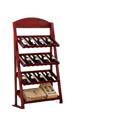 China Other hot creative pine wine rack solid wood wooden wine rack wine rack can be customized logo for sale