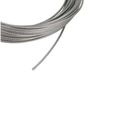 China High quality flexible steel wire aerial lifting rope galvanized anti twisiting braided steel wire rope cable 1mm 1.5mm 19mm for sale