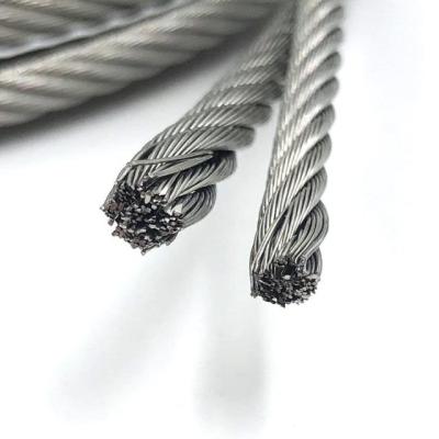 China Construction 1.2mm Wholesale Price SUS304 316 Stainless Steel Wire Rope For Crane /Marine/Construction/Lifting for sale