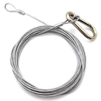 China Rope 304 316 AISI 1x19 Crane Wire Rope Stainless Steel Wire Rope Sling With Flat Eye Rope Ungalvanized Rigging Finish for sale