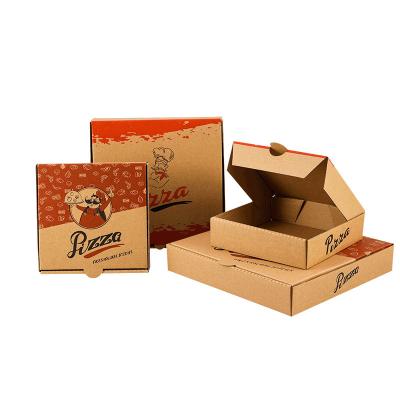 China Cheap Recycled Materials Costom Wholesale Paper Boxes Caixas Para Pizzas 7/10/12 Inch Carbaord Paper Pizza Boxes L50 for sale