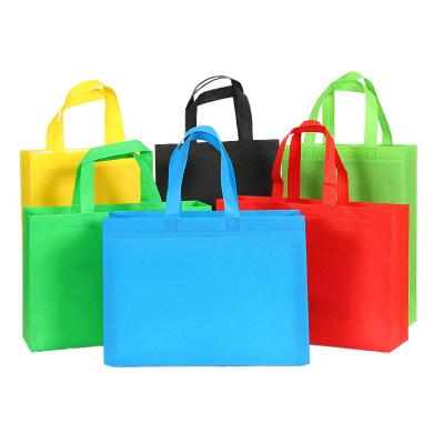 China Factory Direct Buy Recyclable LOGO Foldable Laminating Nonwoven Handbags Eco-friendly Nonwoven Bags Wholesale W012 for sale