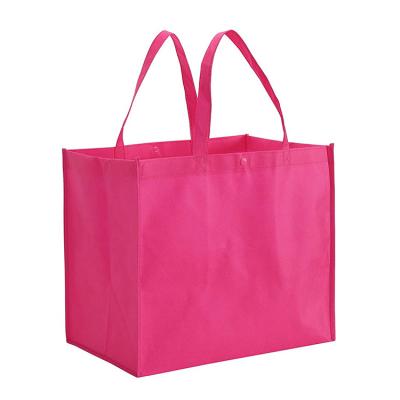 China Custom Print Logo Non-Woven Shopping Bag PP Non Woven Fabric Tote Bags Eco-friendly Shopping Recyclable for sale