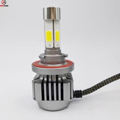 China Wholesale diy colors led headlight aluminum 9005 three 9012 h4 h7 h11 car led headlight for all cars for sale