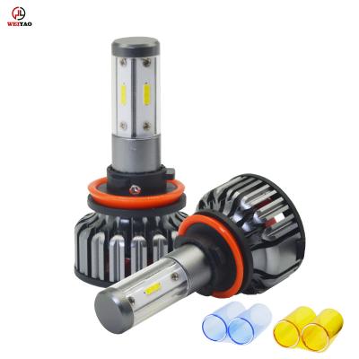 China V18 csp 4 sides aluminum car led headlights for sale