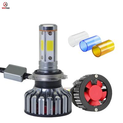 China Newest Super Bright Kit 9006 h7 H3 H1 H11 12v 2Pcs H11 LED Aluminum Conversion Headlight Bulbs Cars Led Headlight 9005 For Car Lighting for sale