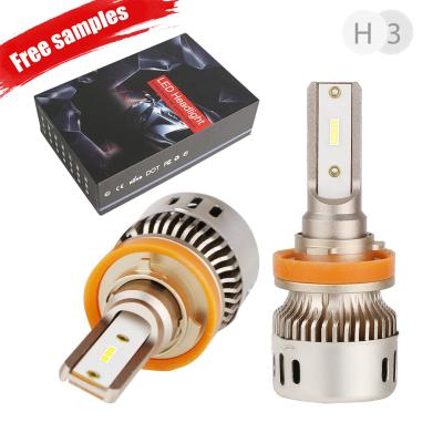 China European Bestselling mini size h7 led headlight bulb kit 6500K H11 pure white car led lamp low driver-beam auto lighting universal for sale