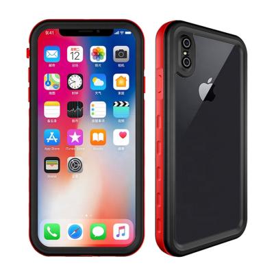 China High Quality Custom Made Green Outdoor Activities Cell Phone Waterproof Case For iPhone Xs Max for sale