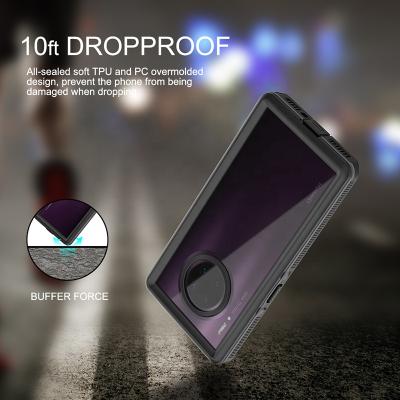 China Private Retail Packaging Hot Selling Anti-fall 2 Meters IP68 Waterproof Phone Case Bags For Huawei Mate30 pro for sale