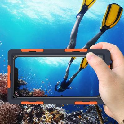 China Outdoor Activities 2020 Hot Products IP68 Certificated 15 Meters PC+TPU Underwater Phone Case Waterproof Diving for sale