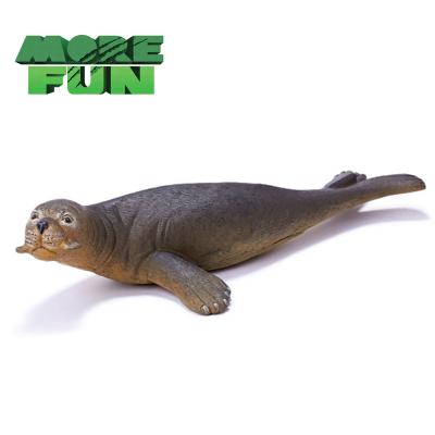 China Morefun Stuffed Animal Toys Marine Figures Ocean Seal Durable Soft Seal Toys PVC Simulation Marine Life Model Figurines for sale