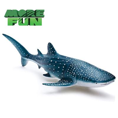 China Morefun PVC Simulation Marine Life Model Stuffed Animal Toys Marine Figures Ocean Shark Toys Durable Soft Action Figure Whale Shark Toys for sale