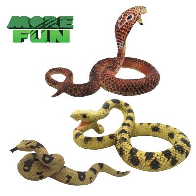 China Play Set OEM ODM PVC Plastic Animal Toys Eco-friendly Lifelike Giraffe Family Set Snake Toys for sale