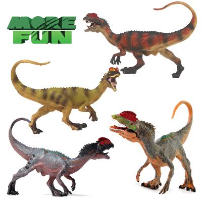 China Game OEM ODM Plastic PVC Dinosaur Toys Eco-friendly Realistic Dinosaur Figure Dilophosaurus Toys for sale