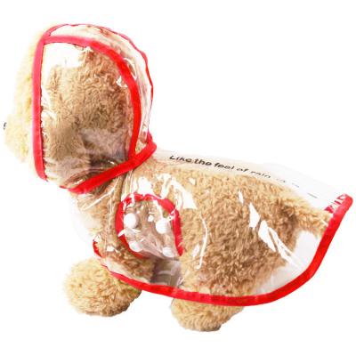 China Stocked Transparent Raincoat Raincoat Pet Two Leg Products For Pet Raincoat for sale