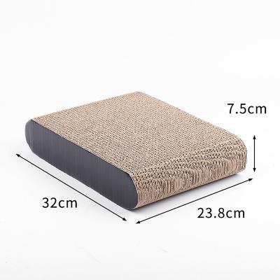 China 2021 Wholesale Viable Heavy Duty Cardboard Sofa Scratcher Cat Grinding Claw Cat Toy for sale