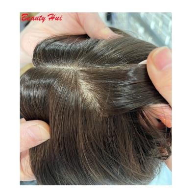 China Hot Selling 100% European Virgin Silk Long Topper Low Top Hairpiece No Parting Hairpiece Supplier For Women Amazing Hair Women for sale