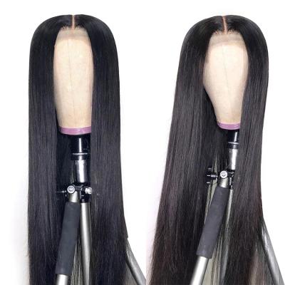 China Other Hair Discount Factory Price Grade 10A Natural Straight High Density Curly Raw Virgin Unprocessed Lace Front Wigs for sale