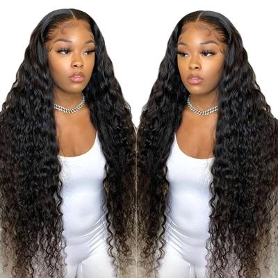 China Body Wave Water Wave Highlight Wigs Baby Hair Wigs Brazilian Hair Lace Front Wigs Human Hair For Women 150% Density for sale