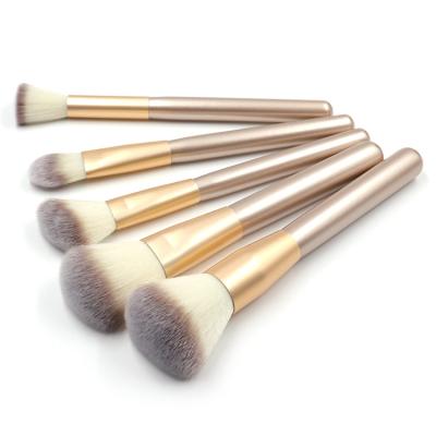 China Angular blush low price high quality low price custom made champagne custom logo 18 pcs makeup set brush hudavioji Direct for sale