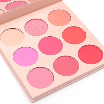 China Other Wholesale Clean Brand High Quality 9 Color Cruelty Free Blush Palette Eco-friendly for sale