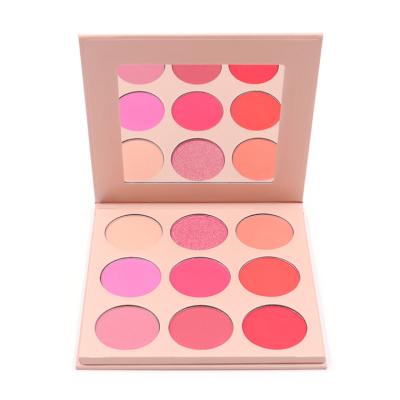 China Other Wholesale Clean Brand High Quality 9 Color Cruelty Free Blush Palette Eco-friendly for sale