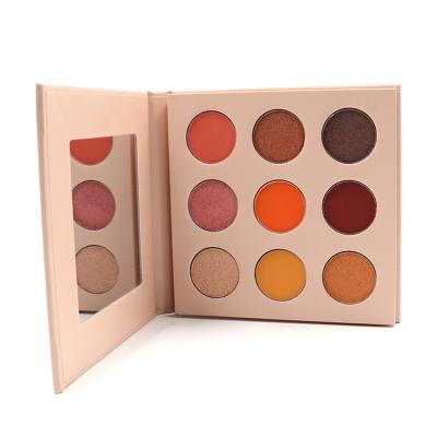 China Other Selling High Quality Private Label Customized Highly Pigmented 9 Color Eyeshadow Palette Eco-friendly for sale