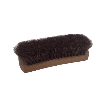 China Wholesale Durable Wooden Factory Beech Horsehair Shoe Brush For Cleaning for sale