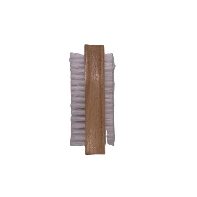 China Wholesale NAIL PP Factory Nail Cleaning Brush Double Sided Wooden Descaling Clean Brush for sale