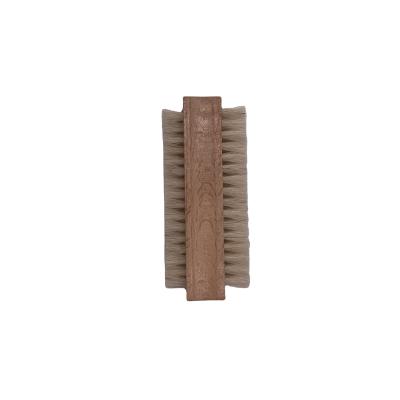 China Wholesale High Quality Natural Wooden Handle Nail Factory Hog Nail Brush Double Sided Hog Nail Brush for sale