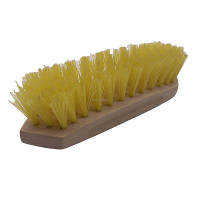 China Factory Wholesale Hand Held Wood Plastic Brush Cleaning Brush Wood Block Hand Cleaning Brush Large for sale